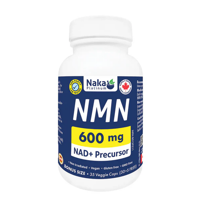 Naka Platinum | NMN 600mg Veggie Caps 35's