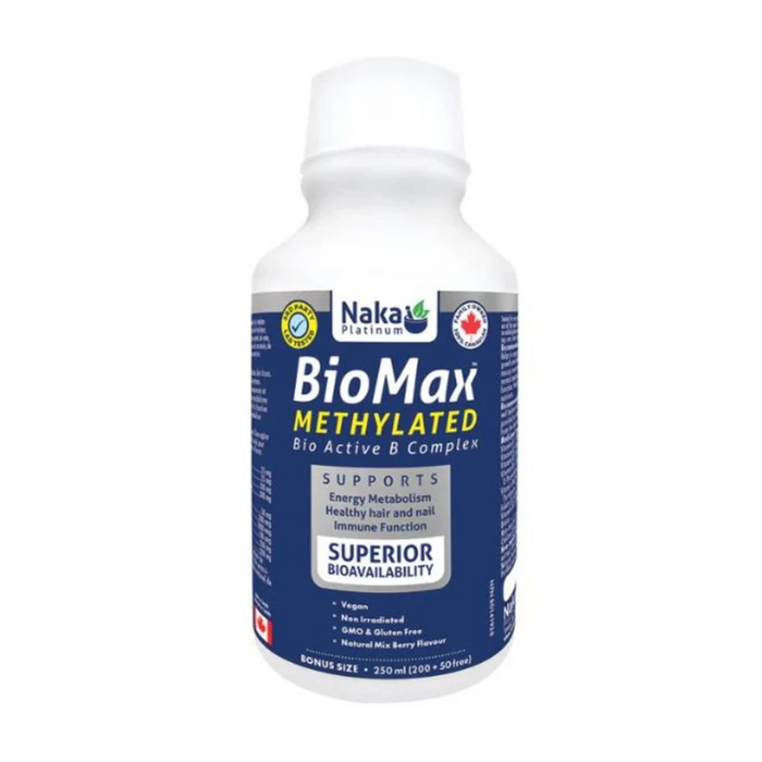 Naka Platinum | BioMax Methylated Active B Complex Liquid 250ml