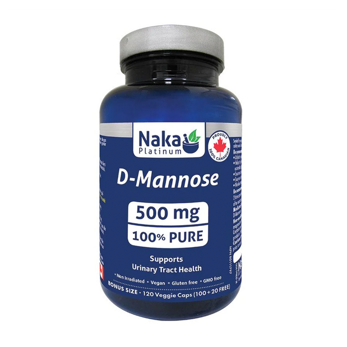 Naka Platinum | D-Mannose 500mg Vegetarian Capsules