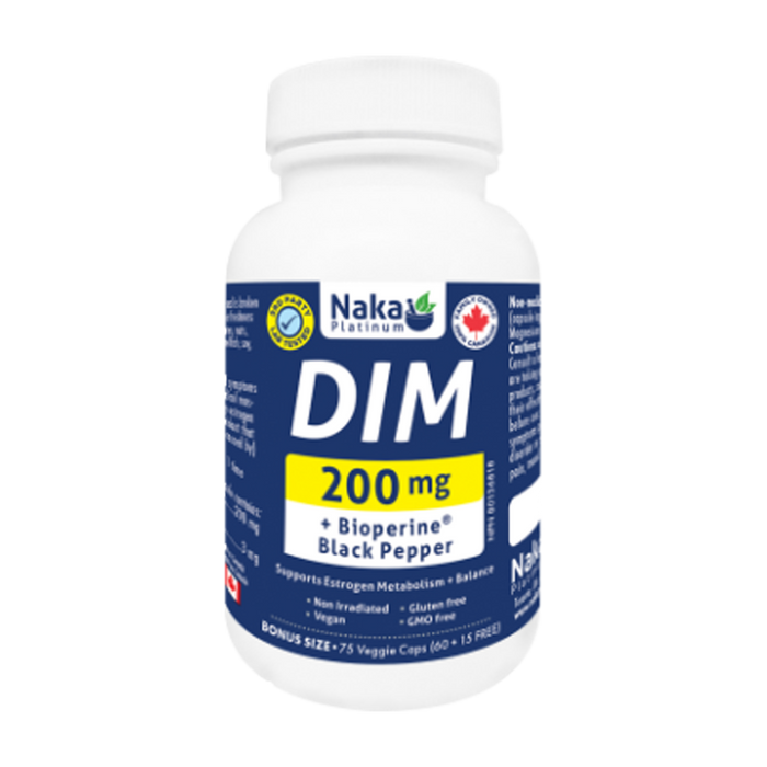 Naka Platinum | DIM 200mg + Bioperine Black Pepper Vegetarian Capsules