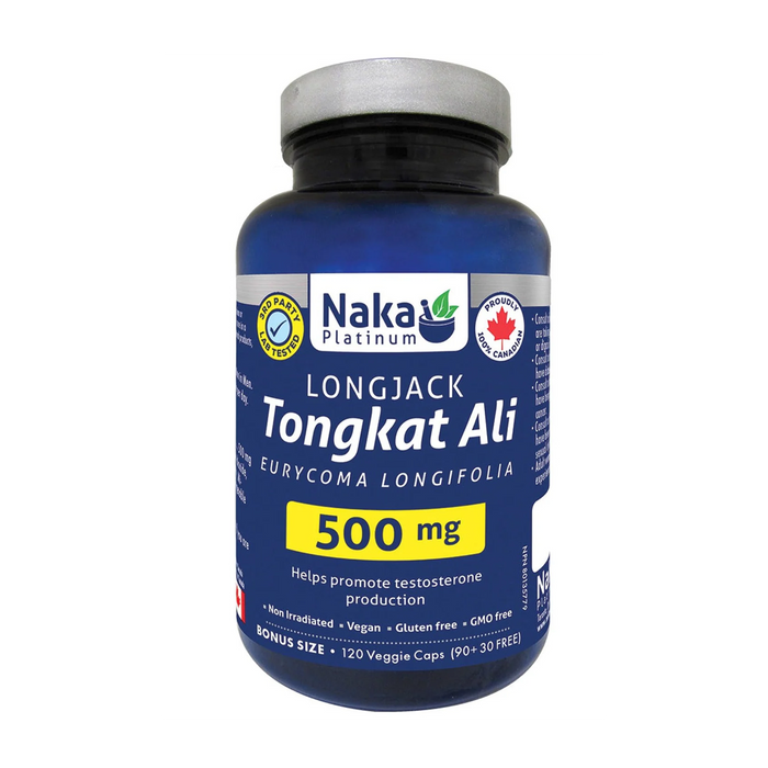 Naka Platinum | Tongkat Ali 500mg Vegetarian Capsules 120's