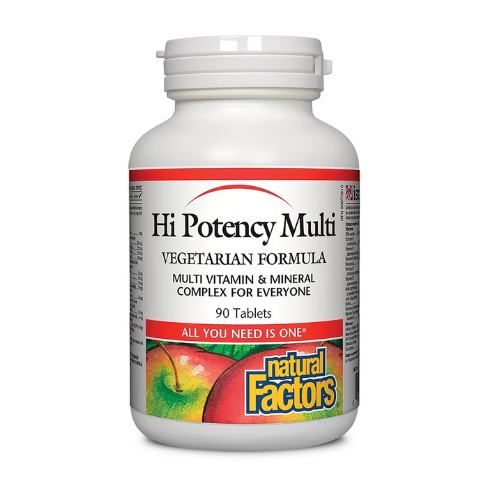 Natural Factors | Hi Potency Multi Vitamin Vegetarian Formula Tablets