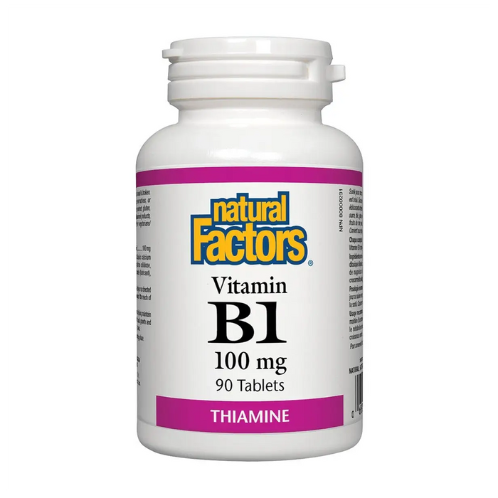 Natural Factors | Vitamin B1 (Thiamine) 100mg Tablets