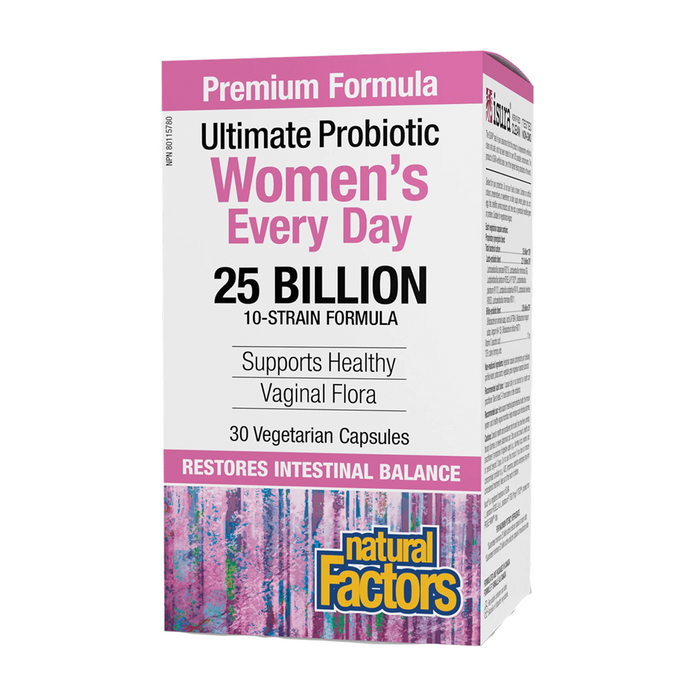 Natural Factors | Women's Everyday 25 Billion Probiotic 30 Vegetarian Capsules