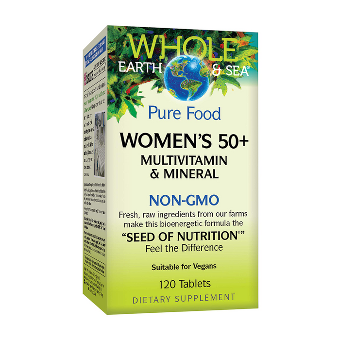 Natural Factors | Whole Earth & Sea Women's 50+ Multivitamin & Mineral 120 Tablets