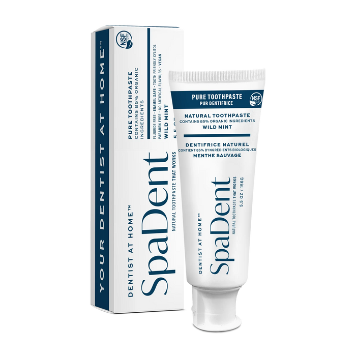 SpaDent Naturals | Pure Toothpaste 85% Organic Wild Mint 156g