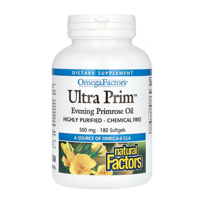 Natural Factors | Ultra Prim Evening Primrose Oil 500mg Softgels