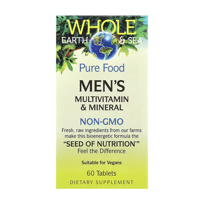 Natural Factors | Whole Earth & Sea Men's Multivitamin & Mineral Tablets