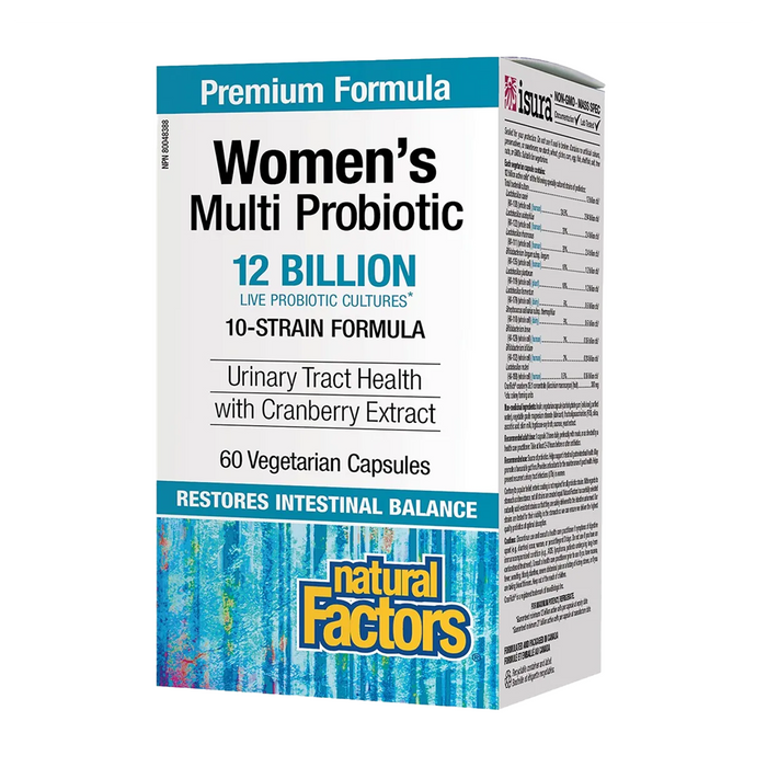 Natural Factors | Women's Every Day Multi Probiotic 12 Billion Cultures 10-Strain Vegetarian Capsules