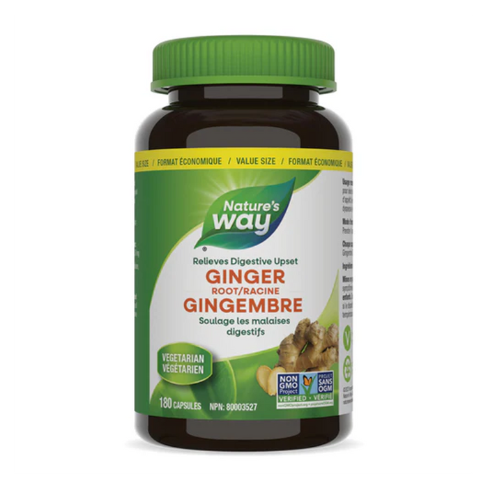Nature's Way | Ginger Root Capsules 180's