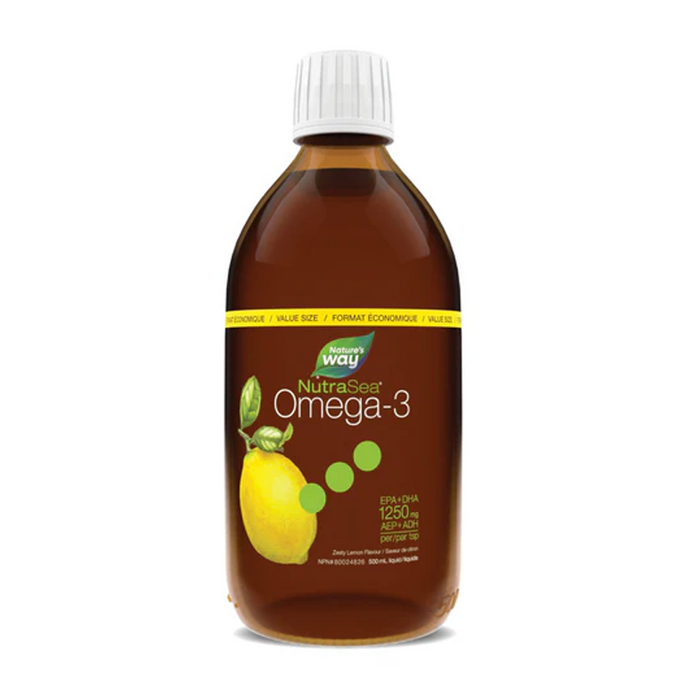 Nature's Way | NutraSea Omega-3 1250mg EPA+DHA Lemon Flavour Liquid 500ml