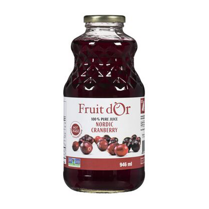 Fruit d'Or | Pure Nordic Cranberry Juice 946ml