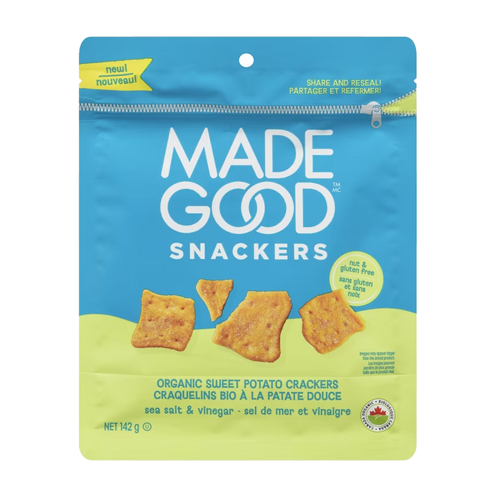 Made Good | Sweet Potato Crackers Sea Salt & Vinegar 142g