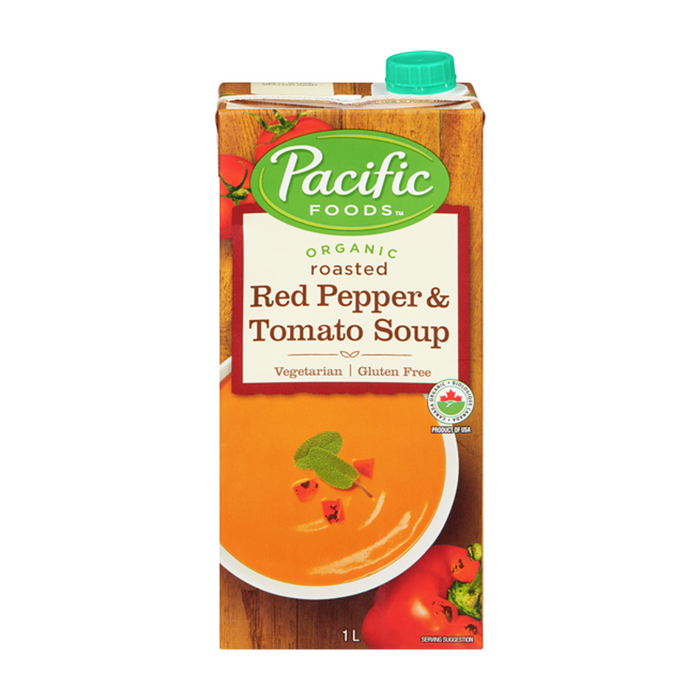 Pacific Foods | Organic Roasted Red Pepper & Tomato Soup