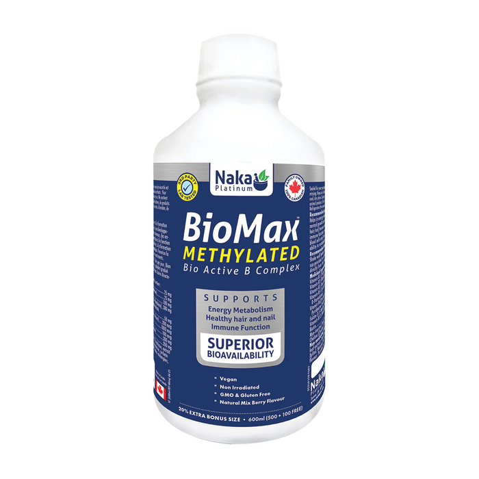 Naka Platinum | BioMax Methylated Active B Complex Liquid 600ml