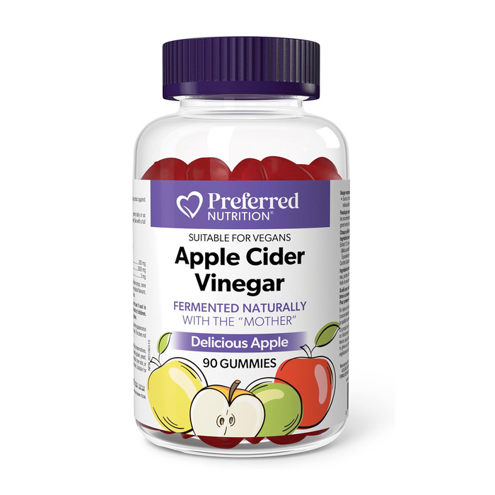 Preferred Nutrition | Apple Cider Vinegar Delicious Apple Flavoured Gummies 90's