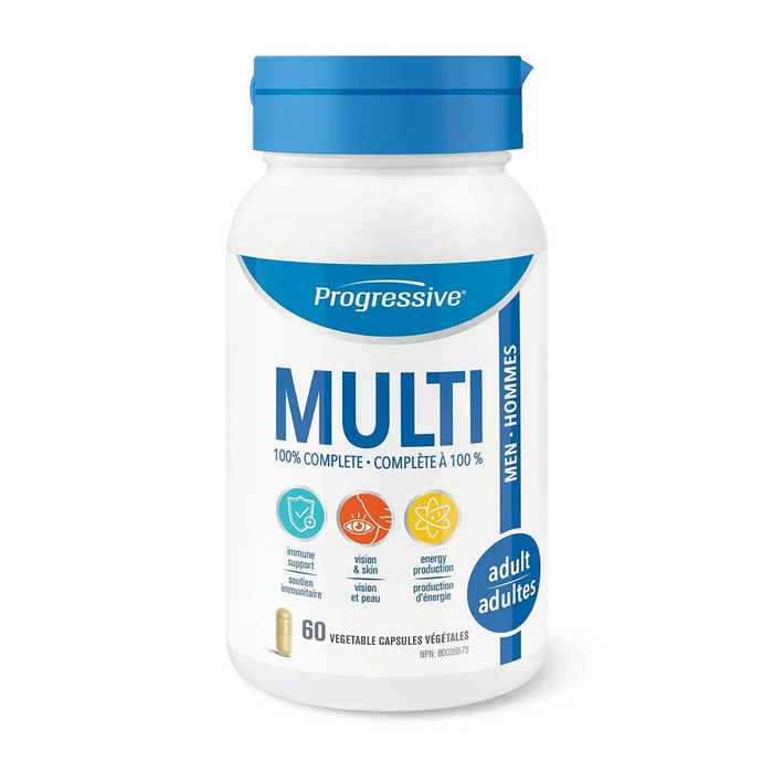Progressive | Adult Men Multivitamin Vegetarian Capsules 60's