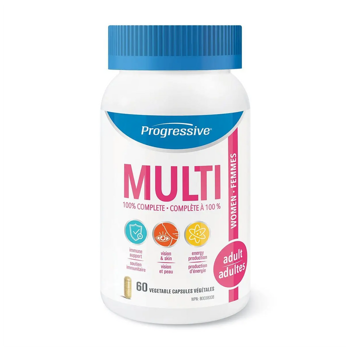 Progressive | Adult Women Multivitamin Vegetarian Capsules 60's
