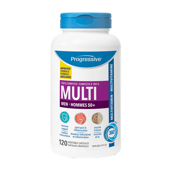 Progressive | Men 50+ Multivitamin Vegetarian Capsules 120's