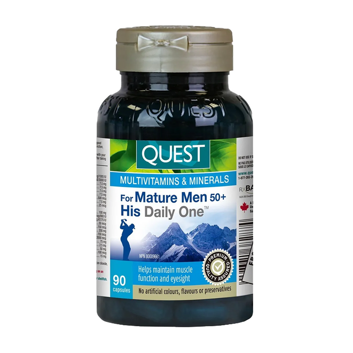 Quest | For Mature Men 50+ His Daily One Multivitamins & Minerals Capsules