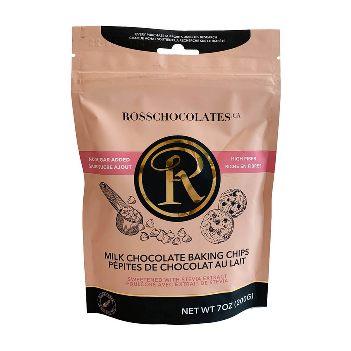 Ross Chocolates | Sugar Free Milk Chocolate Baking Chips