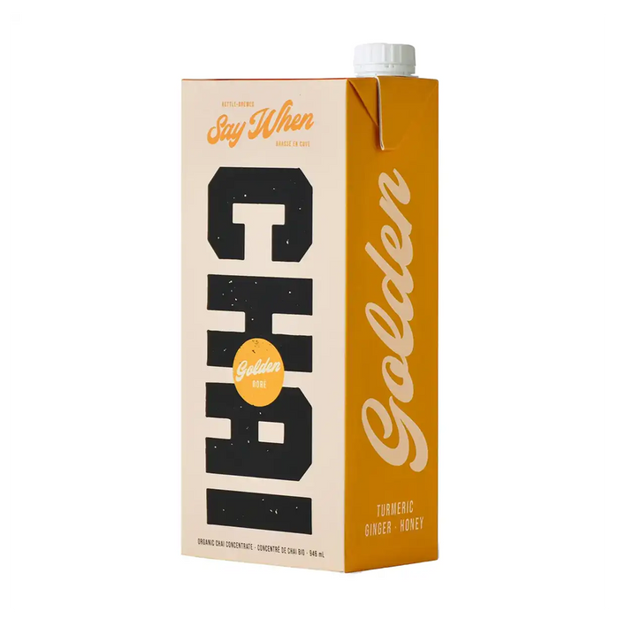 Say When | Organic Chai Concentrate Golden Chai Latte 946ml