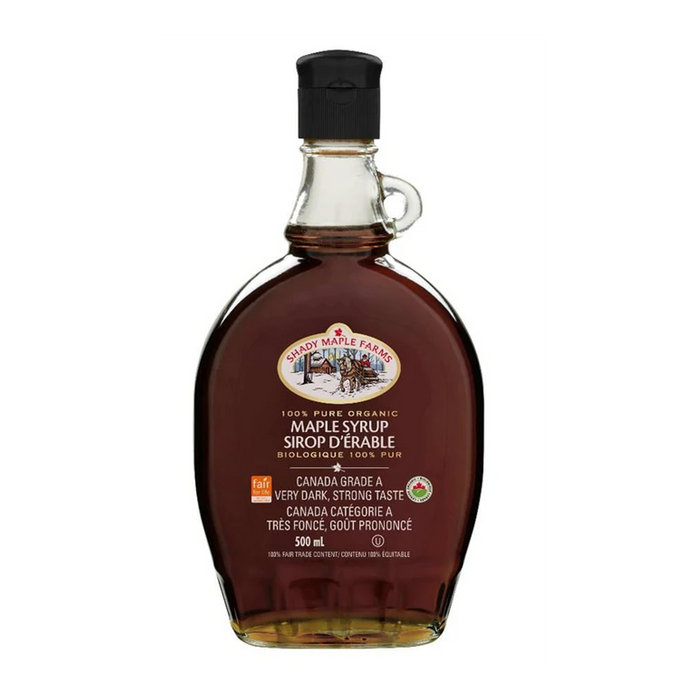 Shady Maple Farms | Organic Very Dark & Strong Taste Maple Syrup 500ml