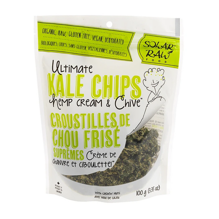 Solar Raw | Hemp Cream & Chive Ultimate Kale Chips