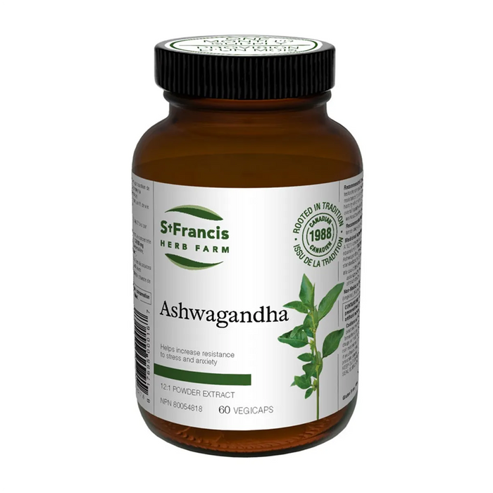 St Francis | Ashwagandha 12:1 Powder Extract Vegetarian Capsules