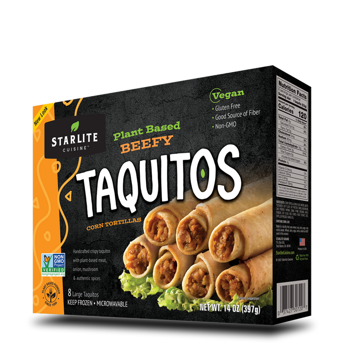 Starlite Cuisine | Beef Style Taquitos 6pk 298g