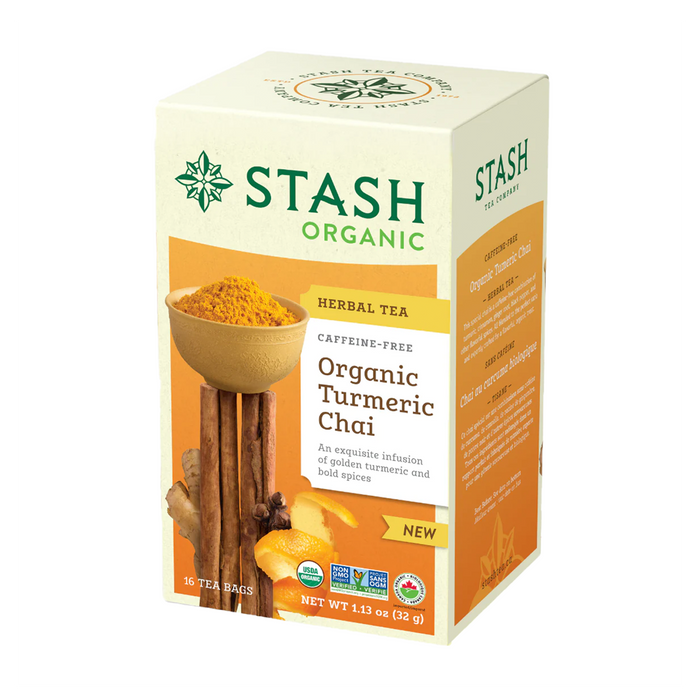 Stash | Organic Turmeric Chai Herbal Tea 16 Bags