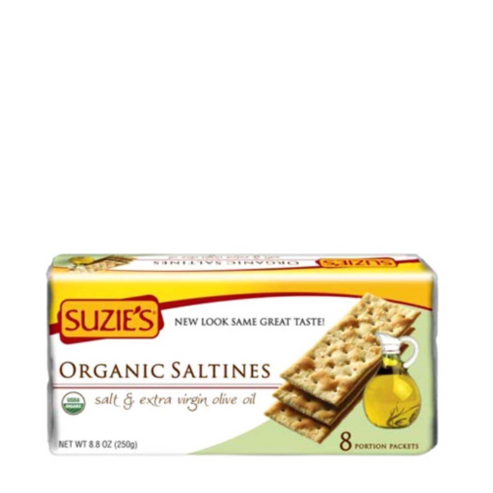 Suzie's | Salt & Extra Virgin Olive Oil Organic Saltines