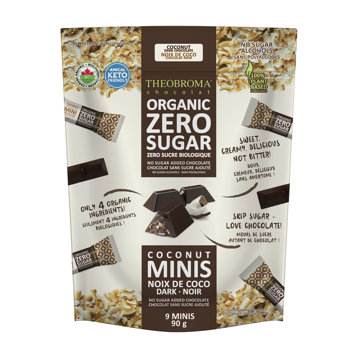 Theobroma | Organic Zero Sugar Coconut Minis 9x10g