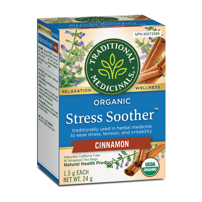 Traditional Medicinals | Cinnamon Stress Soother Herbal Tea 16 Bags