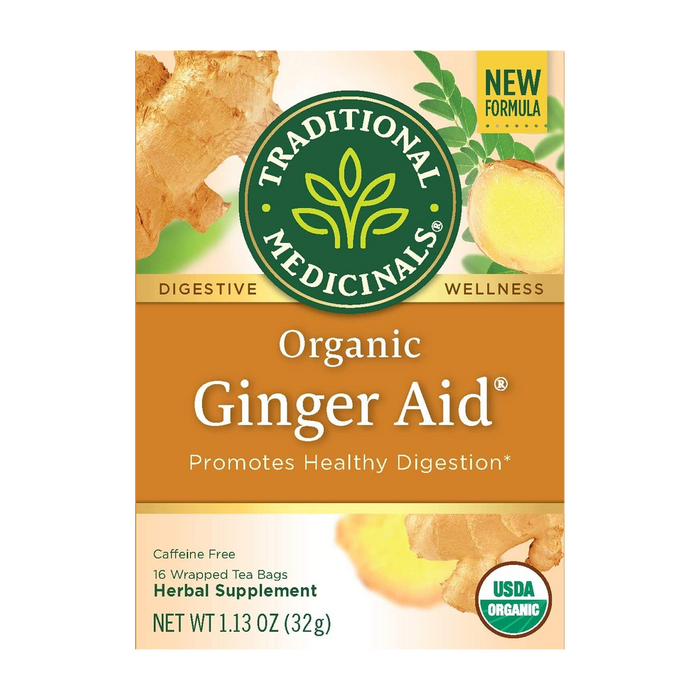 Traditional Medicinals | Ginger Aid Digestive Tea 16 Bags