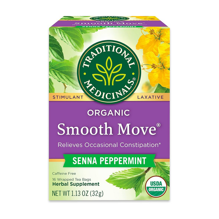 Traditional Medicinals | Smooth Move Senna Peppermint Laxative Tea 16 Bags