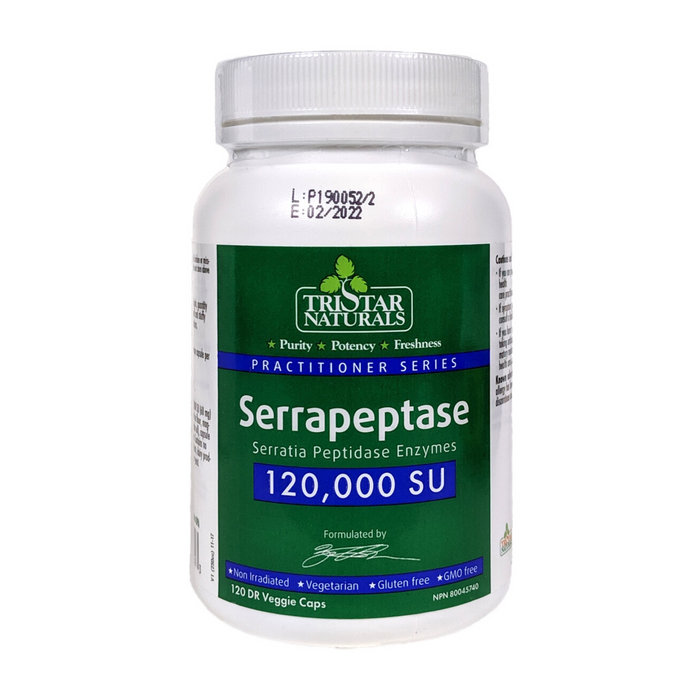 Tristar Naturals | Serrapeptase 120,000 SU Vegetarian Capsules