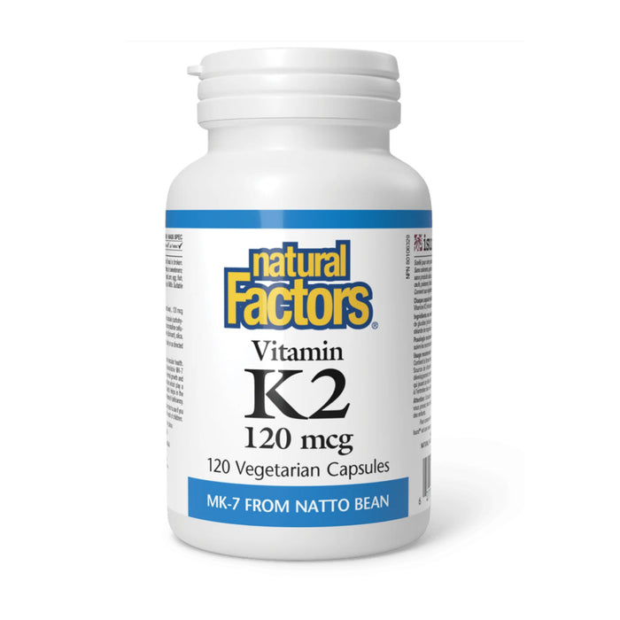 Natural Factors | Vitamin K2 120mcg Vegetarian Capsules