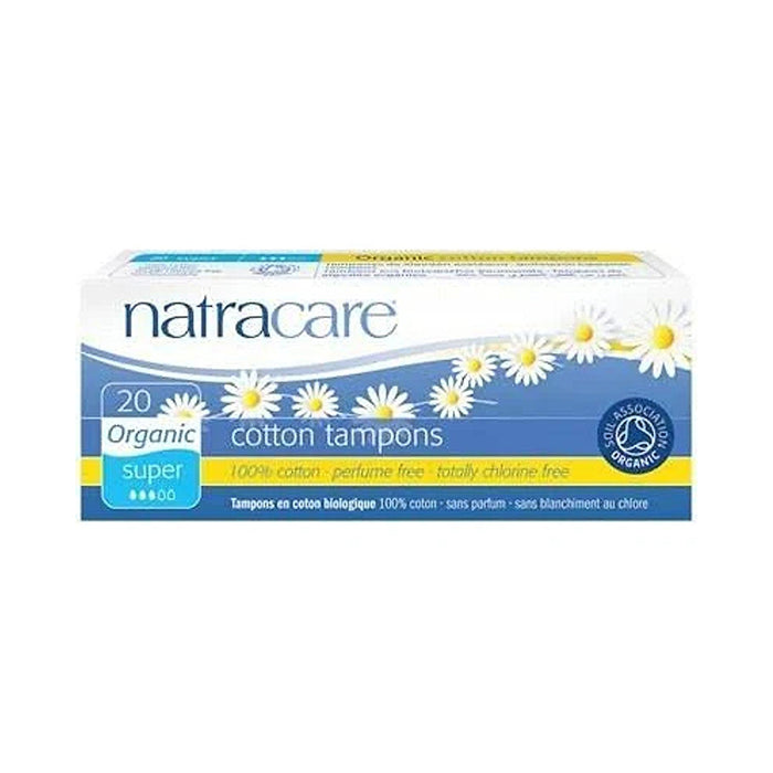 Natracare | Organic Cotton Super No Applicator Tampons 20pk