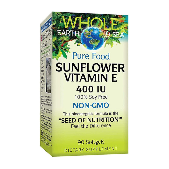 Natural Factors | Whole Earth & Sea Sunflower Vitamin E 400IU Softgels
