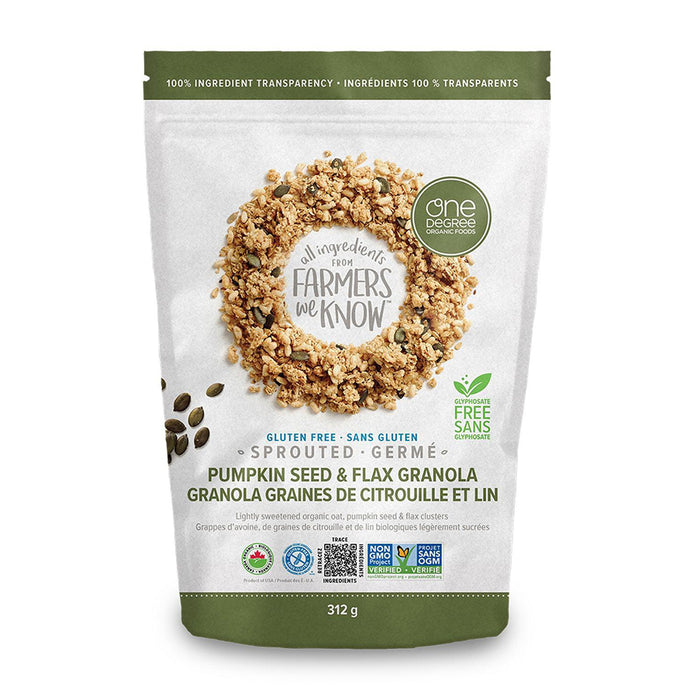 One Degree | Sprouted Pumpkin Seed & Flax Granola