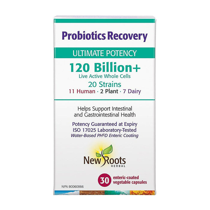 New Roots | Probiotic Recovery 120 Billion Live Cells Vegetarian Capsules