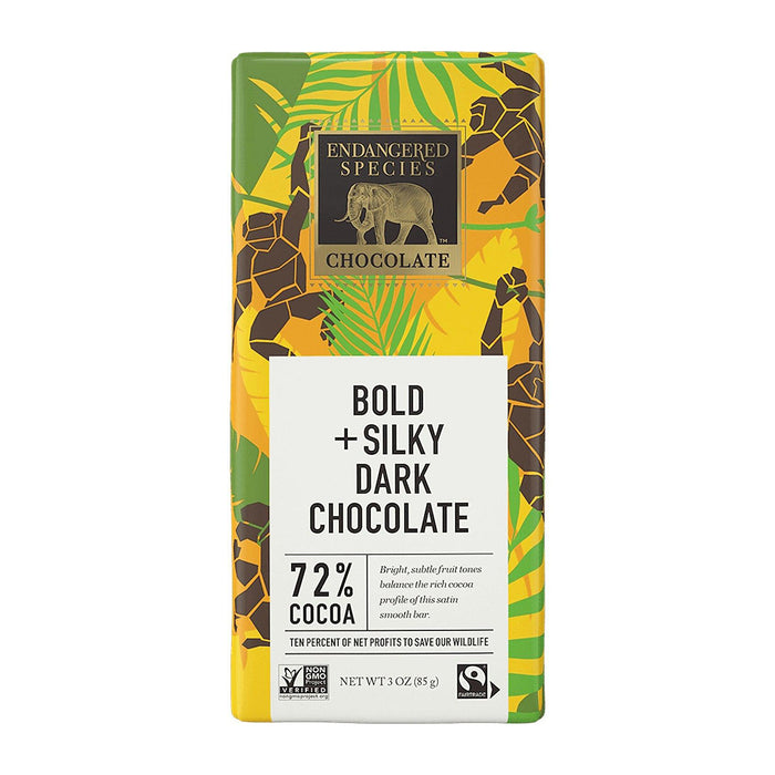 Endangered Species | 72% Cacao Dark Chocolate Bar