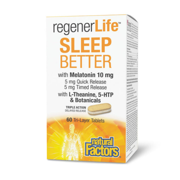 Natural Factors | RegenerLife Sleep Better Trilayer Tablets