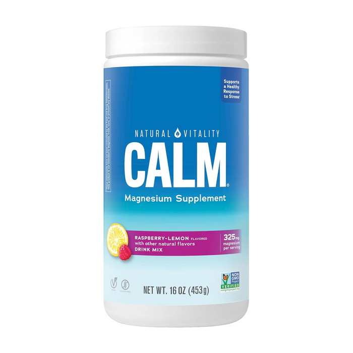 Natural Calm | Raspberry-Lemon Flavour Magnesium Citrate Powder