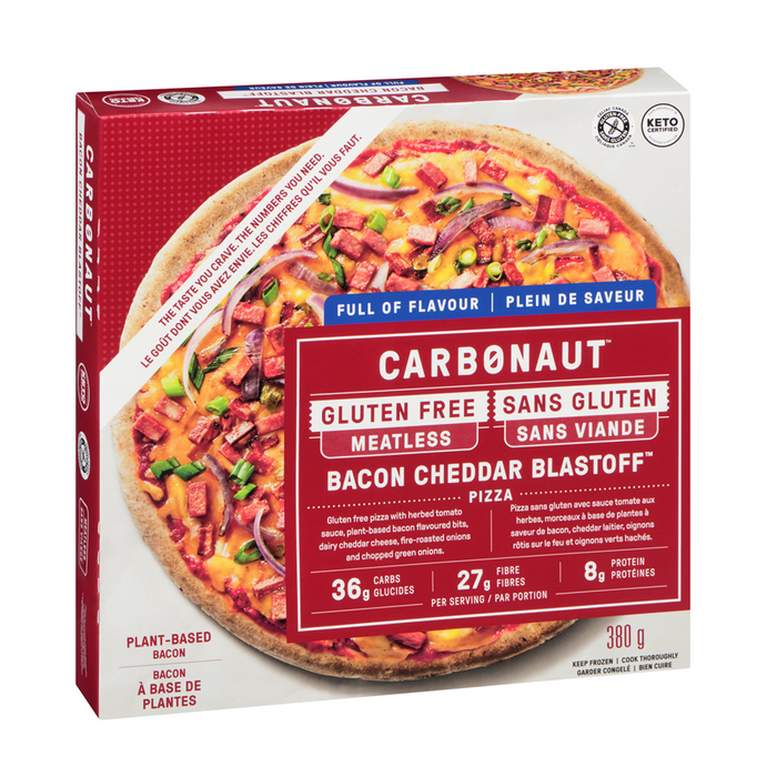Carbonaut | Gluten Free Meatless Bacon Cheddar Blastoff Pizza 380g
