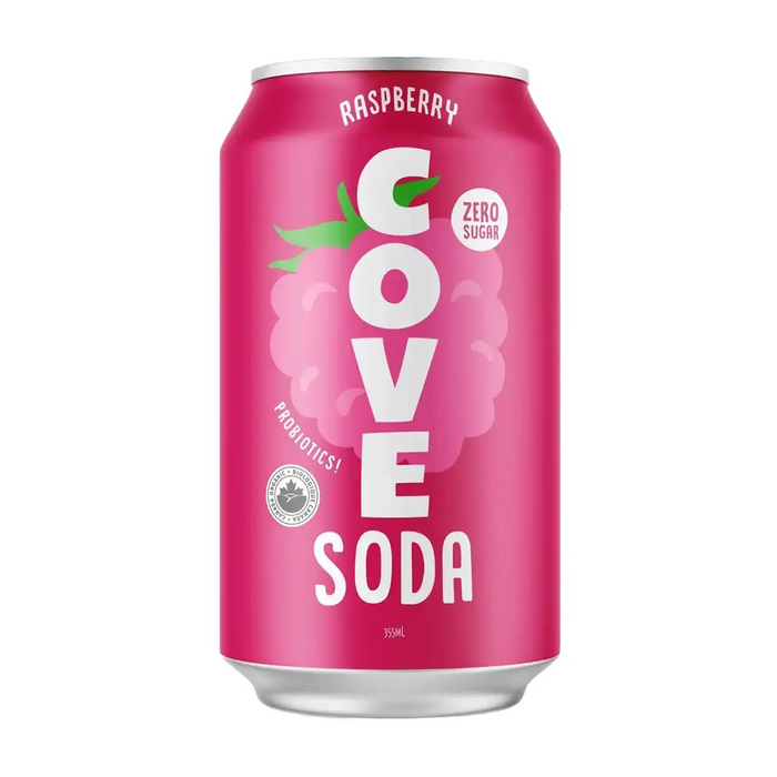 Cove Soda | Organic Raspberry Soda 355ml