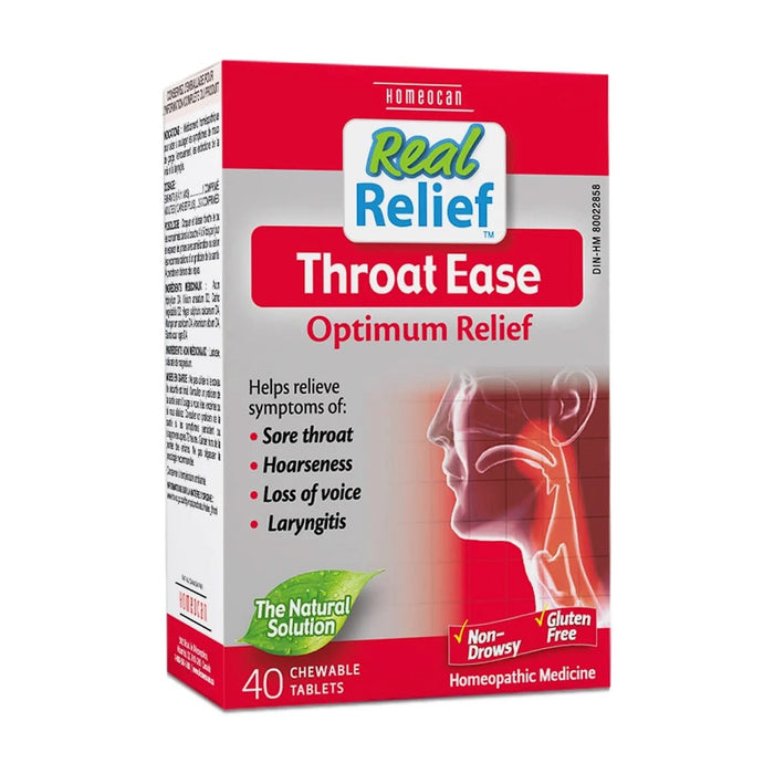 Homeocan | Real Relief Throat Ease Chewable Tablets