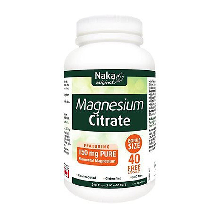 Naka | Magnesium Citrate 150mg 220 Capsules