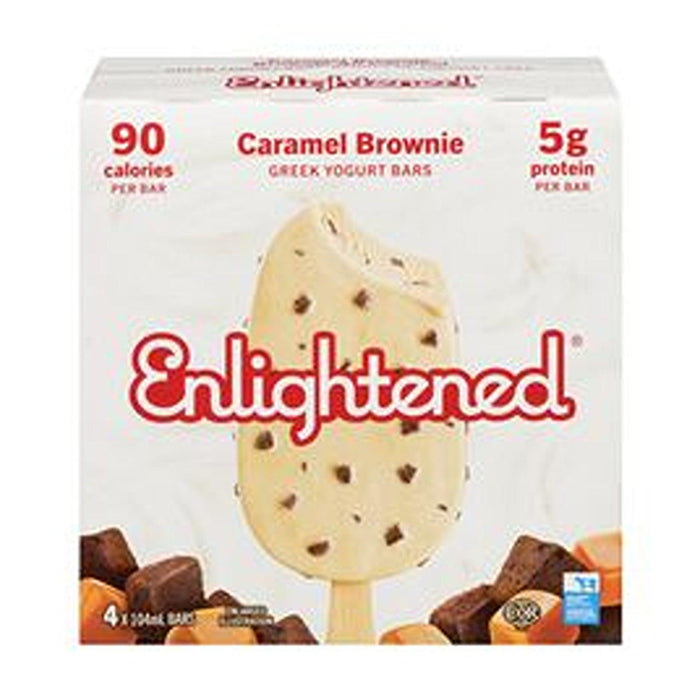 Enlightened | Caramel Brownie Greek Yogurt Bars